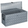 Hliníkový box 90,5 x 35 x 40 cm stříbrný 142940