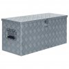 Hliníkový box 90,5 x 35 x 40 cm stříbrný 142940