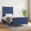 Rám postele bez matrací modrá 90x200 cm textil 3125031