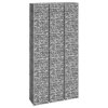 Gabionové vyvýšené záhony 3 ks 30 x 30 x 200 cm železo 151251