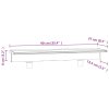 Přelivový vodopád s RGB LED osvětlením akryl 90 cm 151404