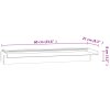 Přelivový vodopád s RGB LED osvětlením nerezová ocel 60 cm 151410
