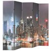 Skládací paraván 200 x 170 cm New York by Night 245863