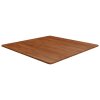 Čtvercová stolní deska tmavě hnědá 90x90x1,5 cm ošetřený dub 343019