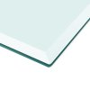 Stolní deska z tvrzeného skla obdélníková 1200x650 mm 243634