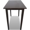 Hnědý dřevěný barový stůl 241703