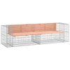 Zahradní lavice gabionový design 244x71x65,5 cm masiv douglasky 3196240