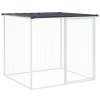 Klec pro kuřata se střechou antracitová 803 x 98 x 90 cm ocel 3189042