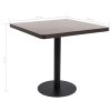 Bistro stolek tmavě hnědý 80 x 80 cm MDF 286434