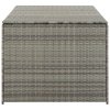 Zahradní úložný box polyratan 180 x 90 x 70 cm šedý 46479