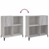 Skříňka na LP desky šedá sonoma 84,5x38x89 cm kompozitní dřevo 832003