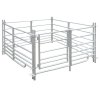 Ohrada pro ovce 137 x 137 x 92 cm, 4 panely z pozinkované oceli 141814