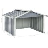 Přístřešek pro robotickou sekačku 92x97x63 cm pozinkovaná ocel 150908