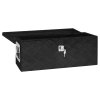 Úložný box černý 60 x 23,5 x 23 cm hliník 152249