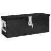 Úložný box černý 60 x 23,5 x 23 cm hliník 152249
