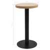 Bistro stolek světle hnědý 40 cm MDF 286415