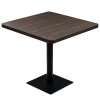 Bistro stůl MDF a ocel čtvercový 80 x 80 x 75 cm 245611
