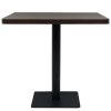 Bistro stůl MDF a ocel čtvercový 80 x 80 x 75 cm 245611