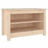 Lavice s botníkem 70 x 38 x 45,5 cm masivní borovice 813769