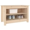 Lavice s botníkem 70 x 38 x 45,5 cm masivní borovice 813769