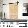 Posuvné dveře se setem kování 90 x 210 cm masivní borové dřevo 3057493