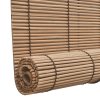 Zatemňovací rolety z bambusu 2 ks 150 x 220 cm hnědé 3057521