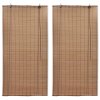 Zatemňovací rolety z bambusu 2 ks 150 x 220 cm hnědé 3057521