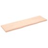 Stolní deska 180x50x(2-6) cm neošetřený masivní dubové dřevo 3156329