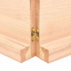 Stolní deska 180x50x(2-6) cm neošetřený masivní dubové dřevo 3156329
