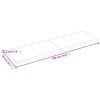 Stolní deska 180x50x(2-6) cm neošetřený masivní dubové dřevo 3156329