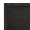 Stolní deska tmavě hnědá 100x40x(2-4)cm ošetřený masivní dub 3156426