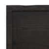 Stolní deska tmavě hnědá 220x50x(2-4)cm ošetřený masivní dub 3156466