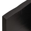 Stolní deska tmavě hnědá 220x50x(2-4)cm ošetřený masivní dub 3156466