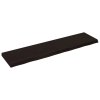 Stolní deska tmavě hnědá 160x40x(2-6)cm ošetřený masivní dub 3156447