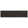 Stolní deska tmavě hnědá 160x40x(2-6)cm ošetřený masivní dub 3156447