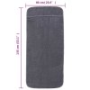 Plážové osušky 6 ks antracitové 60 x 135 cm textil 400 GSM 3157055