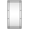 Nástěnné zrcadlo černé 50 x 100 cm obdélník železo 358630