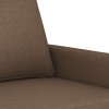 2místná pohovka hnědá 140 cm textil 359166
