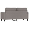 2místná pohovka taupe 140 cm textil 359170