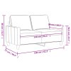 2místná pohovka taupe 140 cm textil 359170
