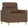 Křeslo hnědé 60 cm textil 359222