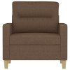 Křeslo hnědé 60 cm textil 359222