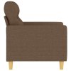 Křeslo hnědé 60 cm textil 359222