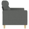 2místná pohovka tmavě šedá 140 cm textil 359236