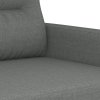 2místná pohovka tmavě šedá 140 cm textil 359236