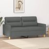 2místná pohovka tmavě šedá 140 cm textil 359236