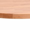 Stolní deska Ø 80 x 1,5 cm kulatá masivní bukové dřevo 355932