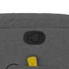 Masážní polohovací křeslo tmavě šedé textil 373423