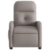 Masážní polohovací křeslo taupe textil 374213