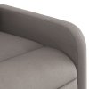Masážní polohovací křeslo taupe textil 374213